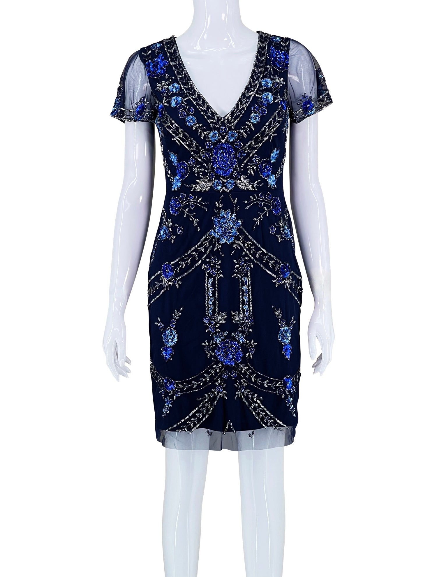 Aidan Mattox Beaded Cocktail Dress