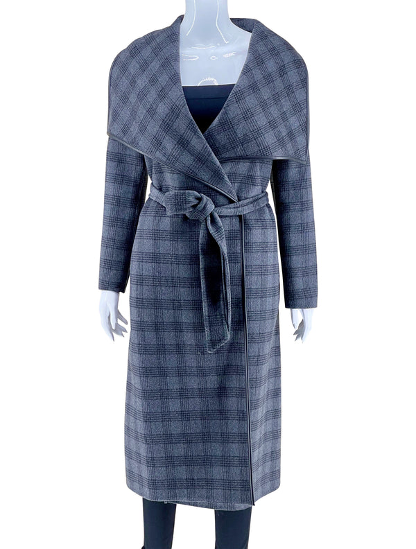 BCBGMAXAZRIA Plaid Wool Coat